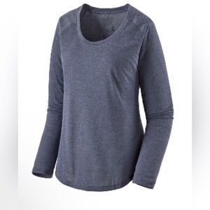 Patagonia Women's Long-Sleeved Capilene® Cool Trail Blue Performance Top Size XS